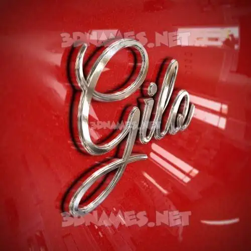 gilo in Car Paint style - 3D name wallpaper gilo in Car Paint style - 3D name wallpaper