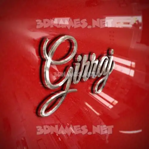 girraj in Car Paint style - 3D name wallpaper girraj in Car Paint style - 3D name wallpaper