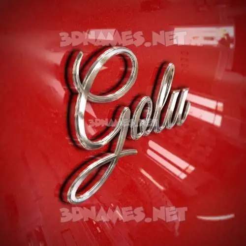 golu in Car Paint style - 3D name wallpaper golu in Car Paint style - 3D name wallpaper