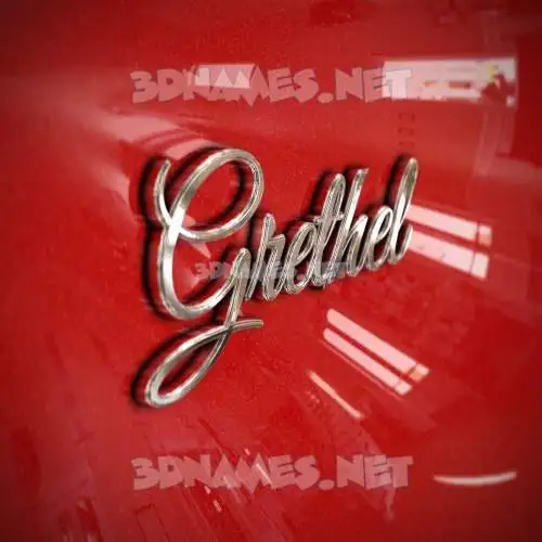 grethel in Car Paint style - 3D name wallpaper grethel in Car Paint style - 3D name wallpaper