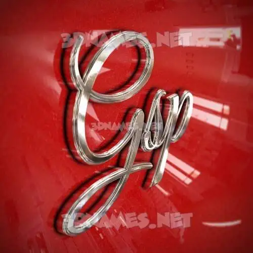 gsp in Car Paint style - 3D name wallpaper