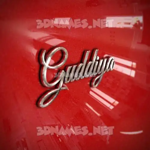 guddiya in Car Paint style - 3D name wallpaper guddiya in Car Paint style - 3D name wallpaper