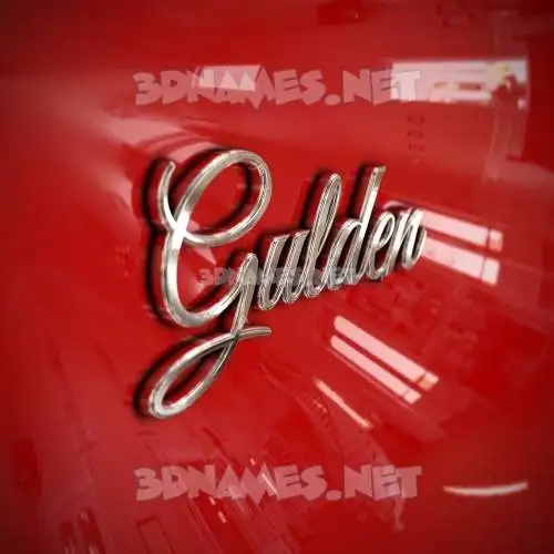 gulden in Car Paint style - 3D name wallpaper gulden in Car Paint style - 3D name wallpaper