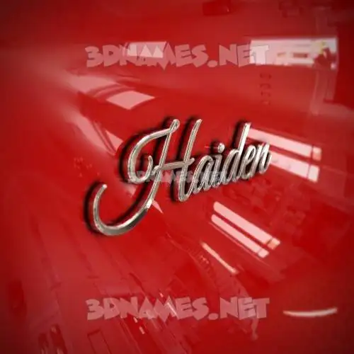 haiden in Car Paint style - 3D name wallpaper haiden in Car Paint style - 3D name wallpaper