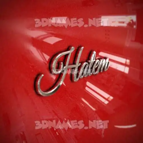 hatem in Car Paint style - 3D name wallpaper hatem in Car Paint style - 3D name wallpaper