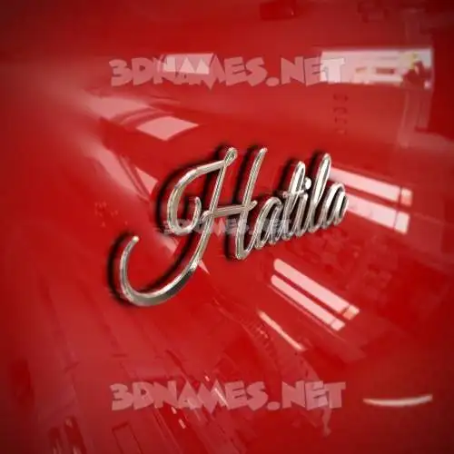 hatila in Car Paint style - 3D name wallpaper hatila in Car Paint style - 3D name wallpaper