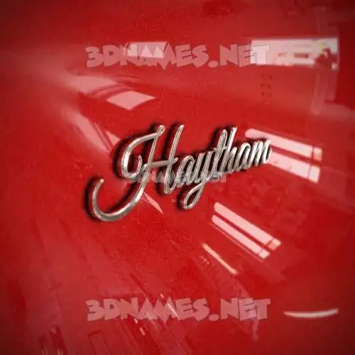 haytham in Car Paint style - 3D name wallpaper haytham in Car Paint style - 3D name wallpaper