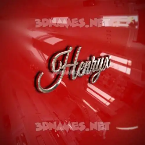 henryx in Car Paint style - 3D name wallpaper henryx in Car Paint style - 3D name wallpaper
