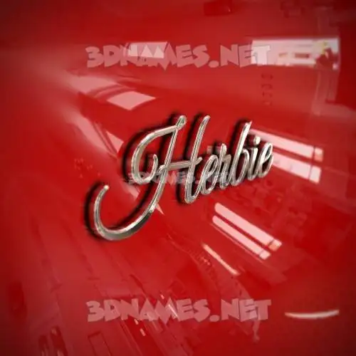 herbie in Car Paint style - 3D name wallpaper herbie in Car Paint style - 3D name wallpaper
