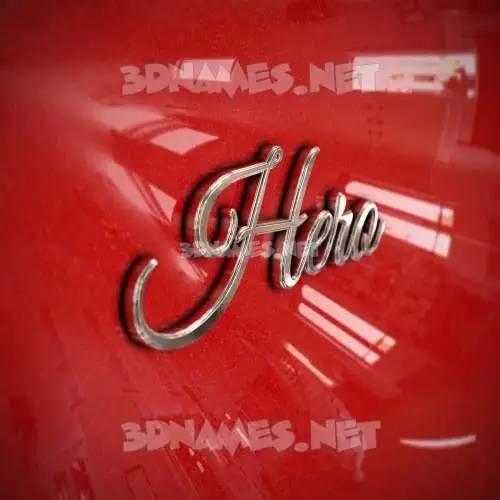 hero in Car Paint style - 3D name wallpaper hero in Car Paint style - 3D name wallpaper