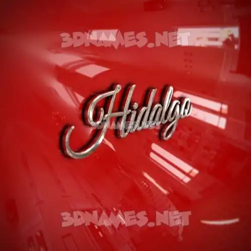 hidalgo in Car Paint style - 3D name wallpaper