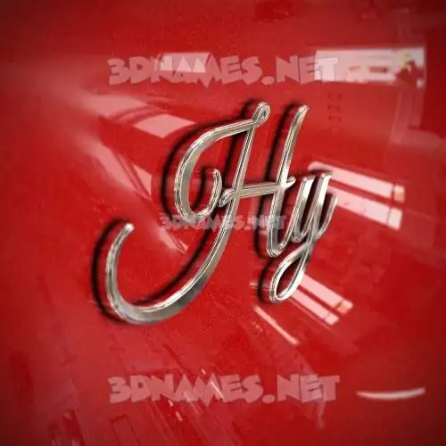 hy in Car Paint style - 3D name wallpaper hy in Car Paint style - 3D name wallpaper