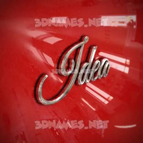 idea in Car Paint style - 3D name wallpaper idea in Car Paint style - 3D name wallpaper