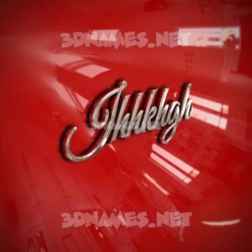 ihhkhgh in Car Paint style - 3D name wallpaper ihhkhgh in Car Paint style - 3D name wallpaper