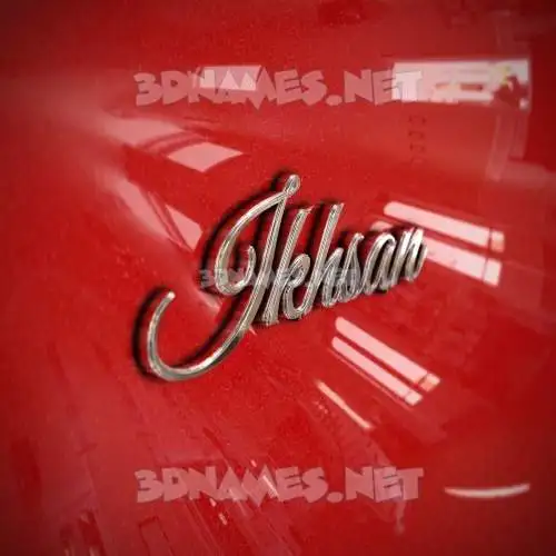 ikhsan in Car Paint style - 3D name wallpaper ikhsan in Car Paint style - 3D name wallpaper