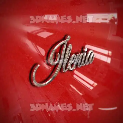 ilenia in Car Paint style - 3D name wallpaper ilenia in Car Paint style - 3D name wallpaper