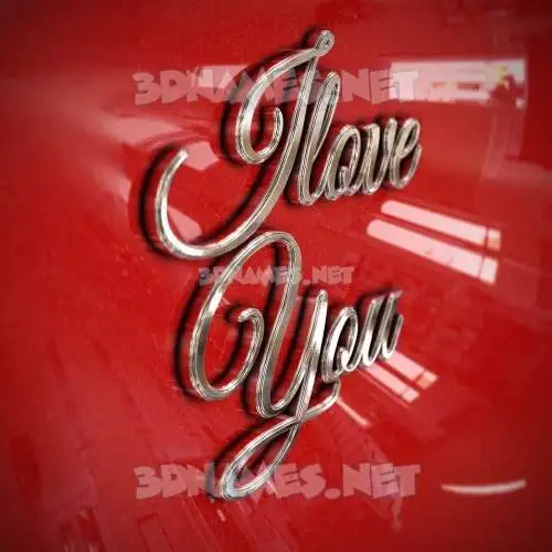 ilove you in Car Paint style - 3D name wallpaper ilove you in Car Paint style - 3D name wallpaper