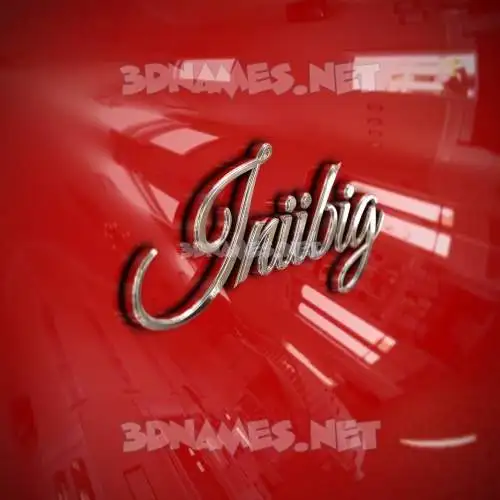 iniibig in Car Paint style - 3D name wallpaper iniibig in Car Paint style - 3D name wallpaper