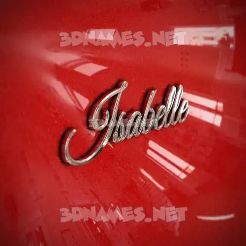 isabelle in Car Paint style - 3D name wallpaper isabelle in Car Paint style - 3D name wallpaper