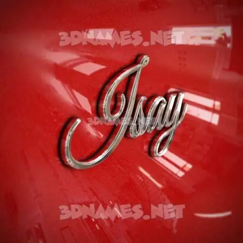 isay in Car Paint style - 3D name wallpaper isay in Car Paint style - 3D name wallpaper
