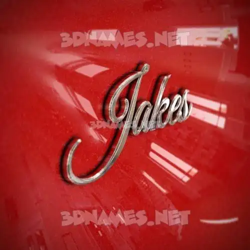 jakes in Car Paint style - 3D name wallpaper jakes in Car Paint style - 3D name wallpaper