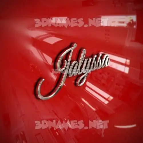 jalyssa in Car Paint style - 3D name wallpaper jalyssa in Car Paint style - 3D name wallpaper