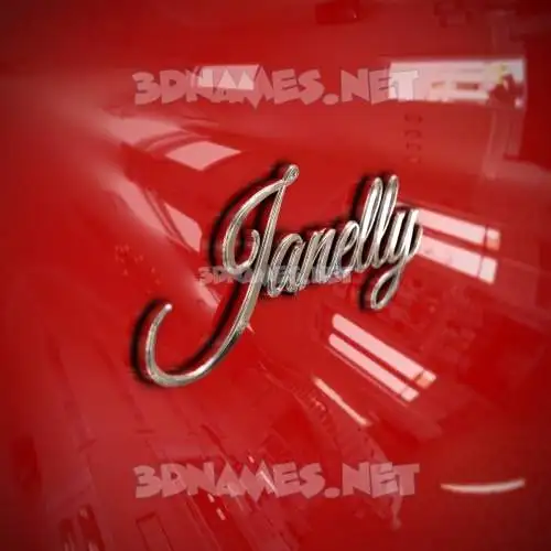 janelly in Car Paint style - 3D name wallpaper janelly in Car Paint style - 3D name wallpaper