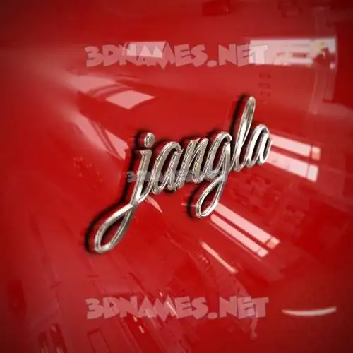 jangla in Car Paint style - 3D name wallpaper jangla in Car Paint style - 3D name wallpaper
