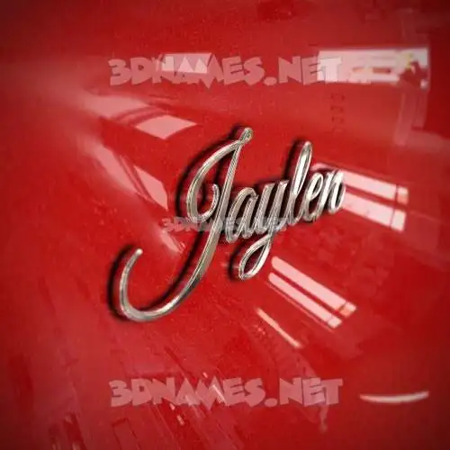 jaylen in Car Paint style - 3D name wallpaper