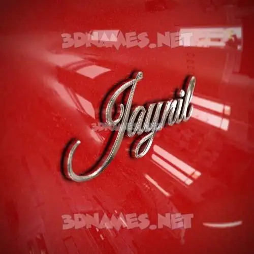 jaynil in Car Paint style - 3D name wallpaper