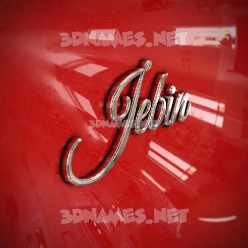 jebin in Car Paint style - 3D name wallpaper jebin in Car Paint style - 3D name wallpaper