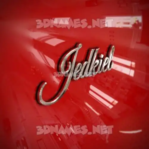 jedkiel in Car Paint style - 3D name wallpaper