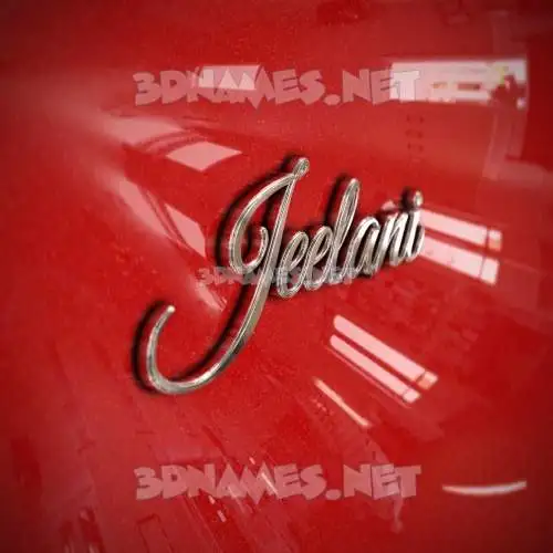 jeelani in Car Paint style - 3D name wallpaper jeelani in Car Paint style - 3D name wallpaper