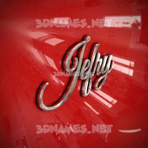 jefry in Car Paint style - 3D name wallpaper jefry in Car Paint style - 3D name wallpaper