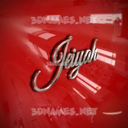 jeiyah in Car Paint style - 3D name wallpaper jeiyah in Car Paint style - 3D name wallpaper