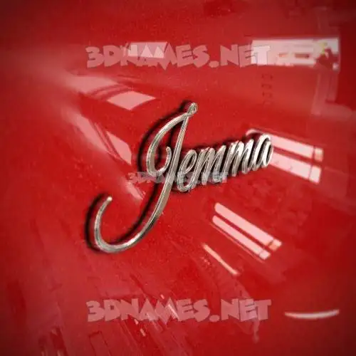 jemma in Car Paint style - 3D name wallpaper jemma in Car Paint style - 3D name wallpaper