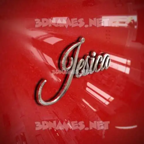 jesica in Car Paint style - 3D name wallpaper jesica in Car Paint style - 3D name wallpaper