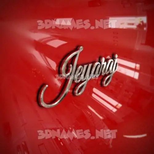 jeyaraj in Car Paint style - 3D name wallpaper
