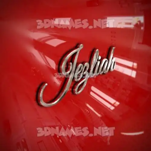 jezliah in Car Paint style - 3D name wallpaper jezliah in Car Paint style - 3D name wallpaper