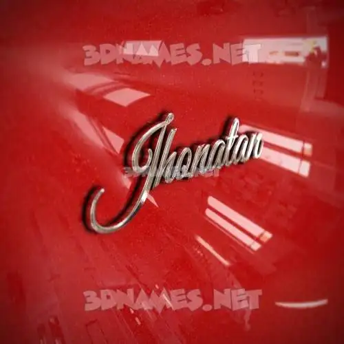 jhonatan in Car Paint style - 3D name wallpaper