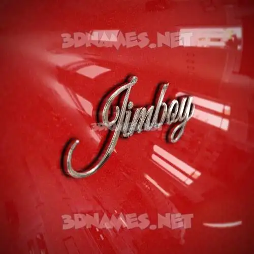 jimboy in Car Paint style - 3D name wallpaper jimboy in Car Paint style - 3D name wallpaper
