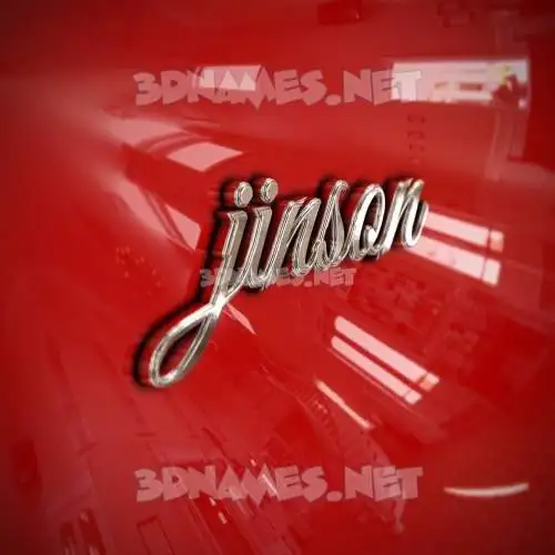 jinson in Car Paint style - 3D name wallpaper jinson in Car Paint style - 3D name wallpaper