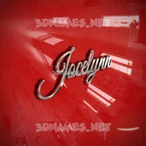 jocelynn in Car Paint style - 3D name wallpaper jocelynn in Car Paint style - 3D name wallpaper