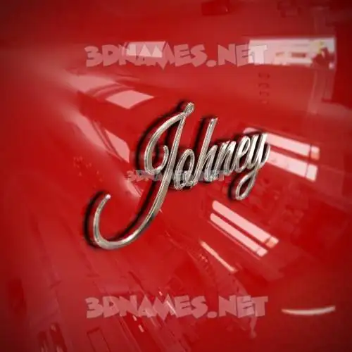 johney in Car Paint style - 3D name wallpaper johney in Car Paint style - 3D name wallpaper