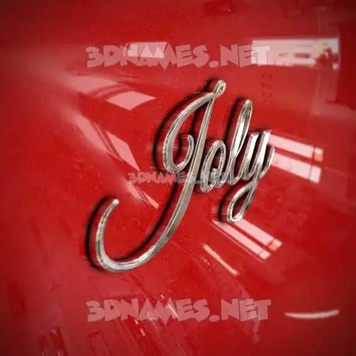 joly in Car Paint style - 3D name wallpaper joly in Car Paint style - 3D name wallpaper