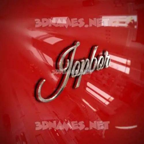 jopbor in Car Paint style - 3D name wallpaper jopbor in Car Paint style - 3D name wallpaper