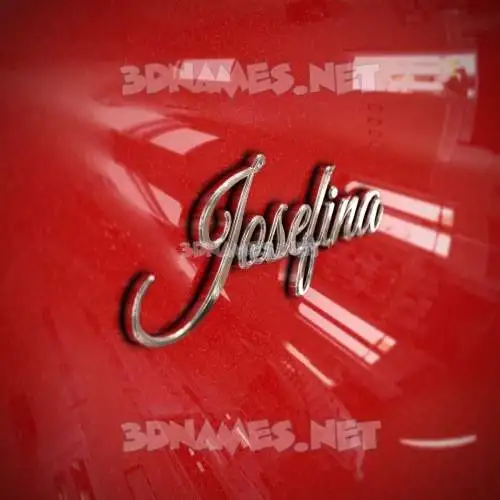 josefina in Car Paint style - 3D name wallpaper josefina in Car Paint style - 3D name wallpaper