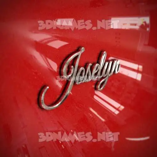 joselyn in Car Paint style - 3D name wallpaper