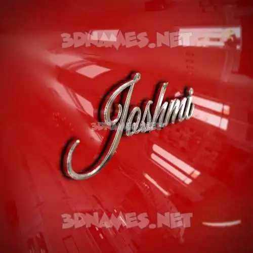 joshmi in Car Paint style - 3D name wallpaper