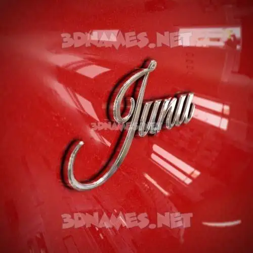 junu in Car Paint style - 3D name wallpaper junu in Car Paint style - 3D name wallpaper
